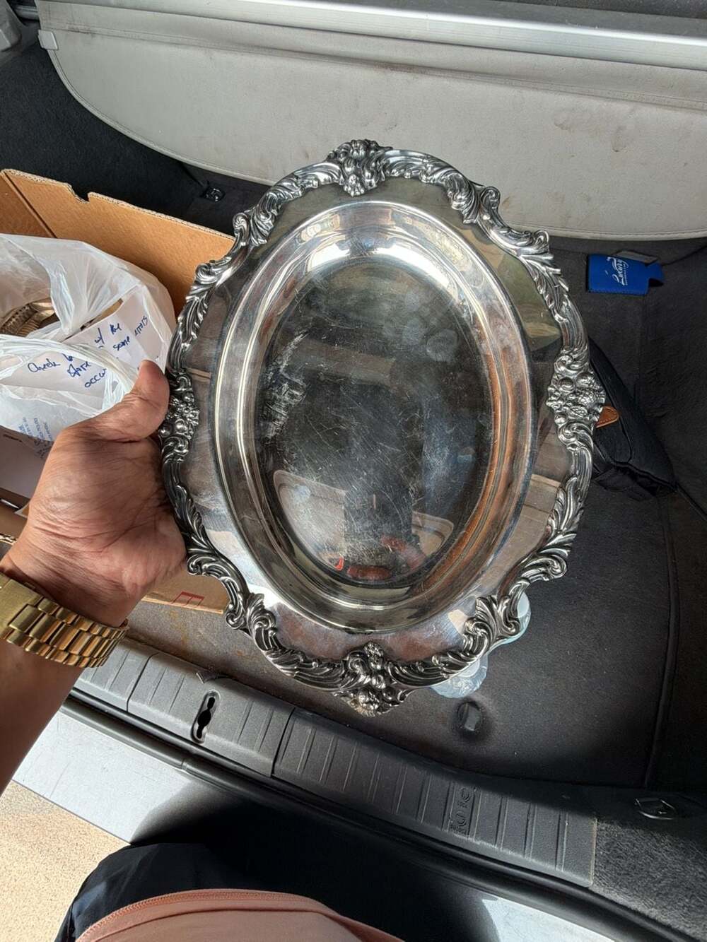 Vintage Reed & Barton Silverplate Serving Tray Model 680